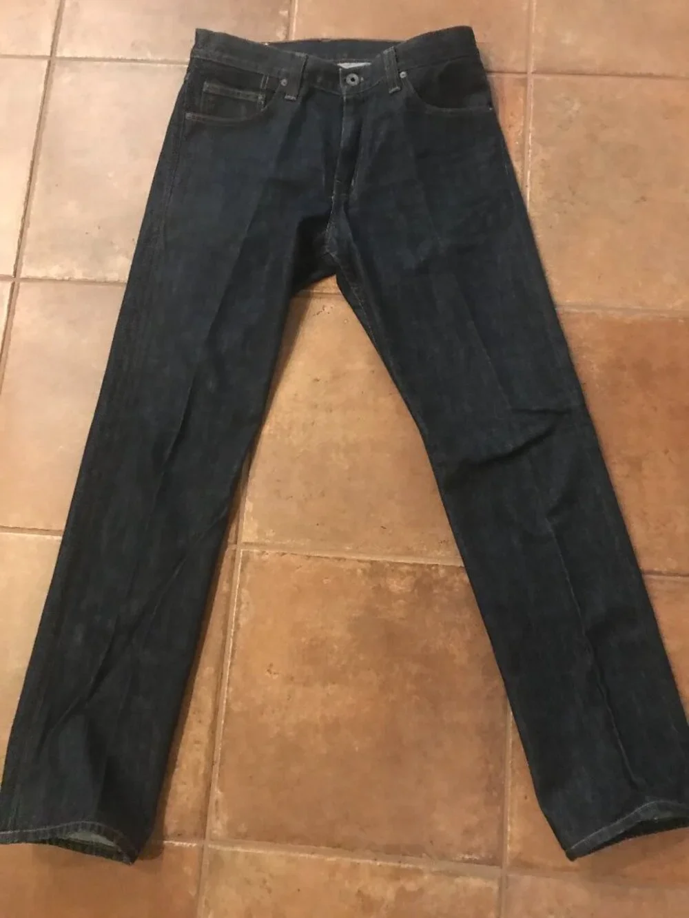 J Brand Men’s Slim Straight Dark Denim Jeans 34x33 Made USA NWOT